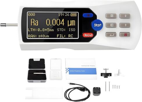 Handheld Digital Profilometer, 0.001um High Precision Surfaces Roughness Tester, Measuring Range 160μm, 100 Data Storage, for Roughness Measurement of Various Components in Saudi Arabia