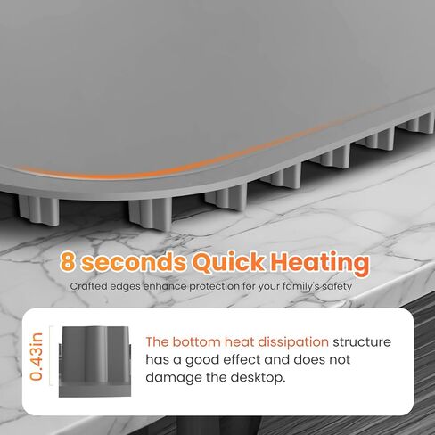 حصيرة تدفئة الطعام للطعام XXXL 39 بوصة × 15 بوصة 550 وات، صينية تسخين كهربائية محمولة لأطباق البوفيهات والحفلات، وسادات تسخين سريعة كاملة السطح مع 7 مستويات درجة حرارة ومؤقت 8 ساعات وقفل أمان للأطفال in Kuwait