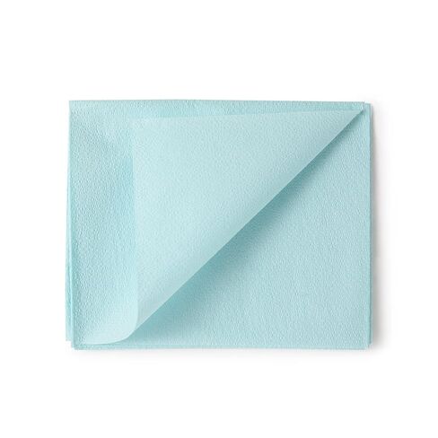 ملاءات McKesson Drape Sheets - مستلزمات طبية للاستعمال مرة واحدة، ستائر مناديل ورقية للفحوصات البدنية - أزرق، طبقتان، 48 بوصة × 40 بوصة، 100 قطعة in Saudi Arabia