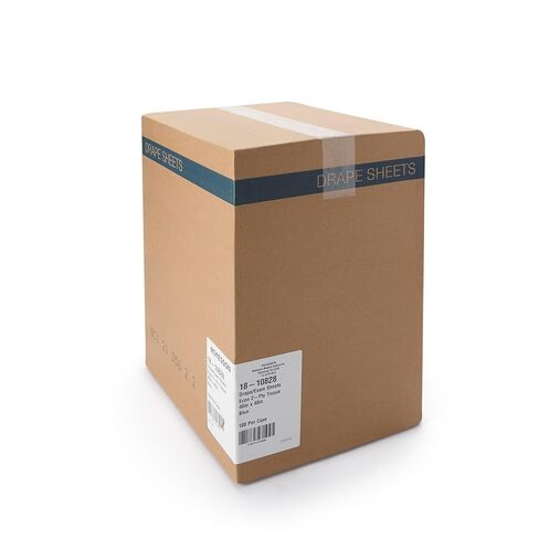 ملاءات McKesson Drape Sheets - مستلزمات طبية للاستعمال مرة واحدة، ستائر مناديل ورقية للفحوصات البدنية - أزرق، طبقتان، 48 بوصة × 40 بوصة، 100 قطعة in Saudi Arabia