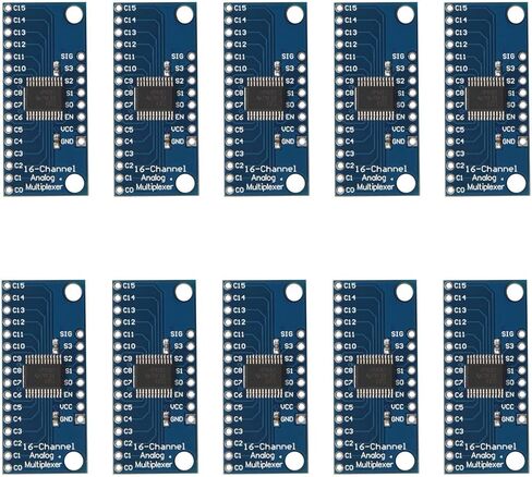 10Pcs 16CH Analogue Multiplexer Module 74HC4067 CD74HC4067 Precise Module Digital Multiplexer MUX Breakout Board, blue, 500040387 in Saudi Arabia