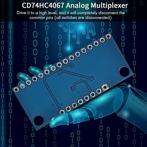 10Pcs 16CH Analogue Multiplexer Module 74HC4067 CD74HC4067 Precise Module Digital Multiplexer MUX Breakout Board, blue, 500040387 in Saudi Arabia