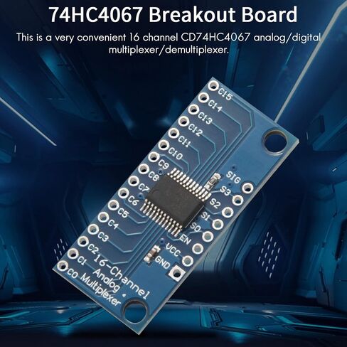 10Pcs 16CH Analogue Multiplexer Module 74HC4067 CD74HC4067 Precise Module Digital Multiplexer MUX Breakout Board, blue, 500040387 in Saudi Arabia