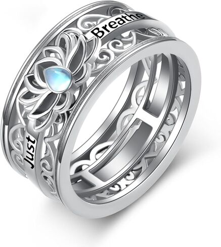 مجرد تنفس الحلقة S925 Sterling Silver Louts فقط تنفس حلقات الدوار فقط تنفس هدايا المجوهر in Saudi Arabia