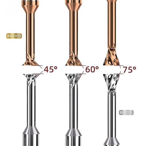 Dovetail Shape Mill Cutter Slot Long Cutting Length Tool Carbide Diameter 4 Flute 1mm-20mm 1Pcs(1xD4x100L) in Kuwait