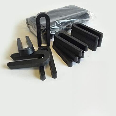 1/2 x 1-1/2 x 3-1/2 Plastic Horseshoe Shims - Brown - 500/Box in Kuwait