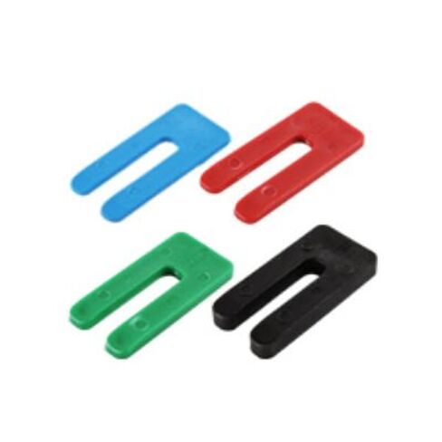 3/4 x 3 x 4 Plastic U-Shims - Cyan - 15/Package in Kuwait