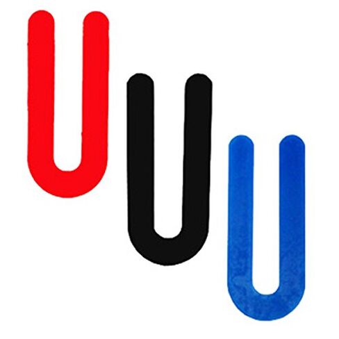 1/8 x 1-1/2 x 3-1/2 Plastic Horseshoe Shims - Red - 1000/Box in Kuwait