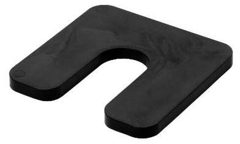 1/4 x 3 x 4 Plastic U-Shims - Black - 35/Package in Kuwait