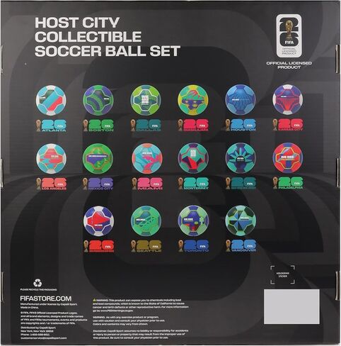 مجموعة كرات القدم للمدن المضيفة FIFA World Cup 26™ من Capelli Sport - 16 كرة - مقاس 1 in Saudi Arabia