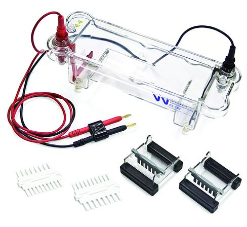 غرفة الرحلان الكهربائي Vision Scientific VLE002، صينية صب مقاس 7 × 7 سم مع الملحقات in Saudi Arabia