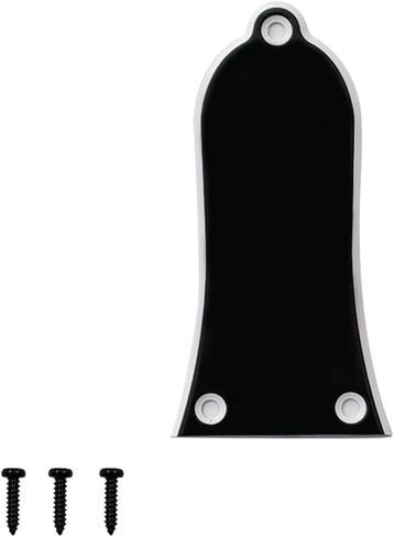 Guitar Head Cover 3 Holes 2Ply White/Black Blank Guitar Truss Rod Cover 3 Hole for Epiphone Style Les Paul LP Type A in Saudi Arabia