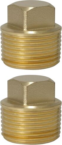 2 قطعة XFITTING 3/4 بوصة ذكر NPT PIPE PLUG، رأس مربع، نحاس، زيت الوقود، الغاز، الماء in Saudi Arabia