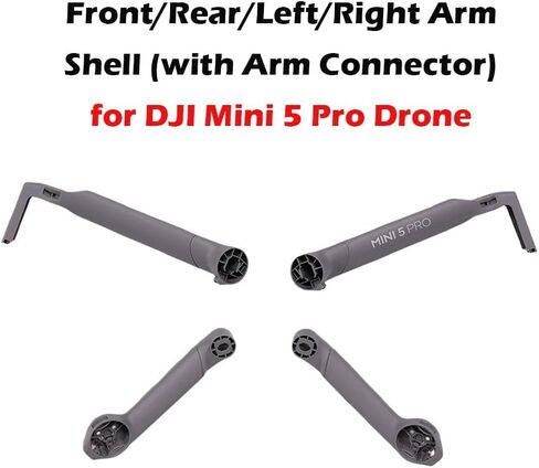 Original Front/Rear/Left/Right Arm Shell with Arm Connector (without Motor) for DJI Mini 5 Pro Drone Replacement Accessories Body Cover Repair Parts for Mini 5 Pro UAV - New, 1 Set in Saudi Arabia