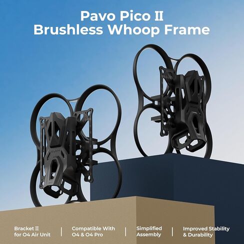 BETAFPV Pavo Pico II Brushless Whoop Frame with HD VTX Bracket, 4-Screw Easy Assembly, Vibration-Damping, Jello-Free HD Footage, Ultra-Light, High-Toughness, DIY Customization for O4/O4 Pro in Saudi Arabia