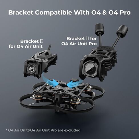 BETAFPV Pavo Pico II Brushless Whoop Frame with HD VTX Bracket, 4-Screw Easy Assembly, Vibration-Damping, Jello-Free HD Footage, Ultra-Light, High-Toughness, DIY Customization for O4/O4 Pro in Saudi Arabia