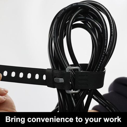 4Pcs 20-Inch Heavy-Duty Silicone Straps with Buckles, Reusable Adjustable Utility Tie Downs for Securing Truck Cargo, Luggage, Tools, Hoses in Kuwait