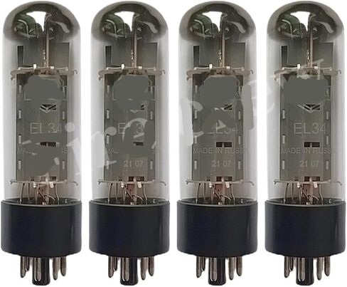 EL34 Vacuum Tube HiFi Audio Tube Replaces 6CA7 KT77 KT90 5881 6P3P KT66 Tube Amplifier kit DIY Matching Four-Way(2pcs Matched Pair) in Saudi Arabia