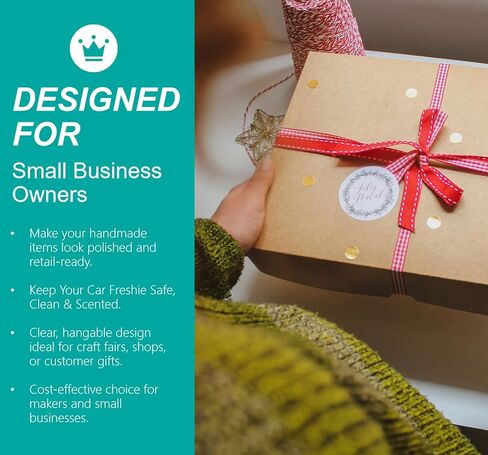 MUBYOK 6" x 6" Ultra Clear Plastic Reclosable Zip Bags for Car Freshie-Polypropylene Bags with Hang Hole for Display-2 mil Thick with Resealable Lock Seal Zipper(Pack of 100) in Kuwait