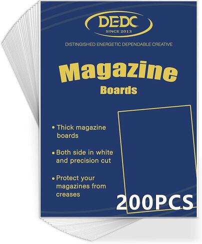 DEDC 100Pcs Magazine Protectors for Collectors, Magazine Sleeves Only - Acid-Free Plastic Sleeves for Storage, Replacement, or DIY Projects (23x30cm) in Kuwait