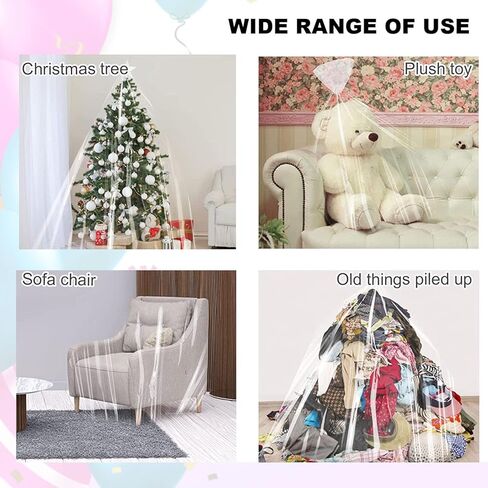 Balloon Transport Bags 8 Pack - 98.4"x59" Heavy-Duty Reusable Clear Plastic Bags for Large Inflated Balloons, Balloon Arch Storage, Party Decoration Supplies in Kuwait