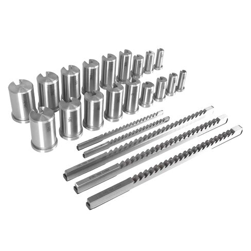 Generic مجموعة أدوات الأشغال المعدنية Keyway Broach Kit مع 5 دبابيس و18 جلبة و7 حشوات و30 قطعة لتصنيع المعادن وتصنيعها in Saudi Arabia