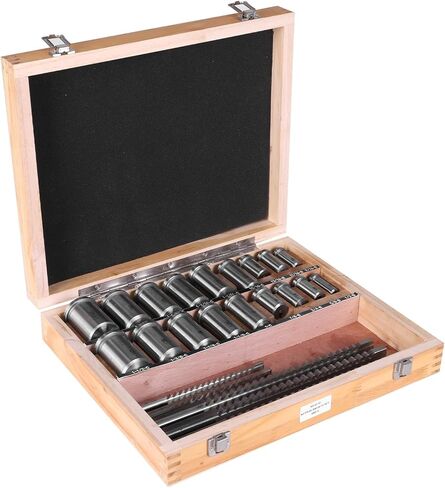 Keyway Broach Kit Keyway Broach Precision Sets with 5 Broaches 18 Bushings and 7 Shims 30pcs for Metalworking and Manufacturing in Kuwait