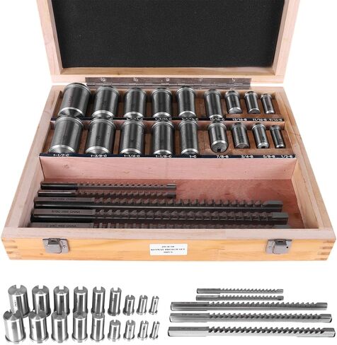 Generic مجموعة Keyway Broaching 30 قطعة مجموعة Keyway Broaching مع 5 دبابيس و18 جلبة و7 حشوات لتصنيع المعادن in Kuwait