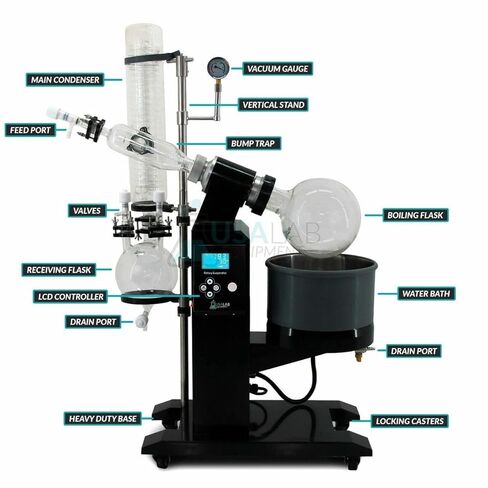 USA Lab 5L Rotary Evaporator RotoVap RE-1005 (Optional ETL Certification to UL and CSA Standards) - USAlab in Saudi Arabia