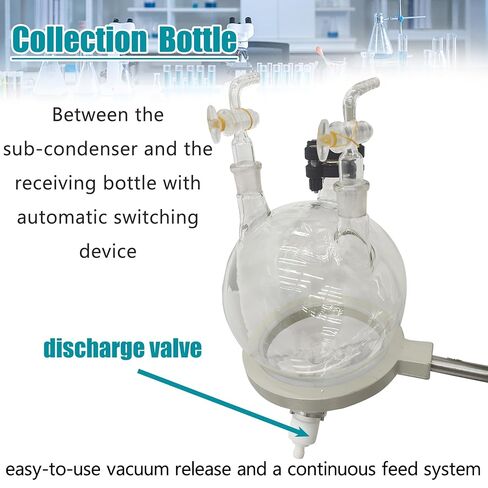 TECHTONGDA 10L مبخر دوار 0-120 دورة في الدقيقة سرعة 110 فولت مبخر مختبر دوار مع مكثف ملف مزدوج، تسخين الماء/حمام الزيت مع نظام ذكي للتحكم في درجة الحرارة، رفع يدوي Rotavap in Saudi Arabia