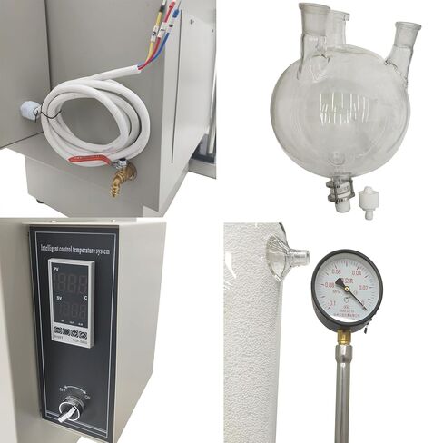 10L Rotary Evaporator, 304 Stainless Steel,High Borosilicate GG3.3 Glass,Vacuum Conditions, for Concentration, Crystallization, Drying, Separation, and Solvent Recovery, etc in Kuwait