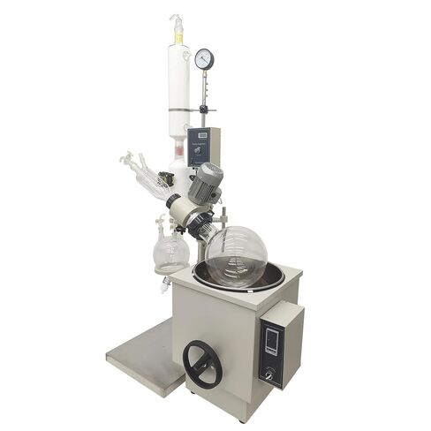 10L 110V Lab Rotary Vacuum Evaporator with Water Bath 10-120rpm Speed Lab Evaporation Equipment Rotary Evaporator for Use with Vacuum Pumps and Coolers Without Plug in Kuwait