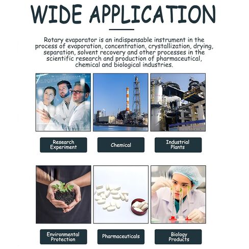 10L 110V Lab Rotary Vacuum Evaporator with Water Bath 10-120rpm Speed Lab Evaporation Equipment Rotary Evaporator for Use with Vacuum Pumps and Coolers Without Plug in Kuwait