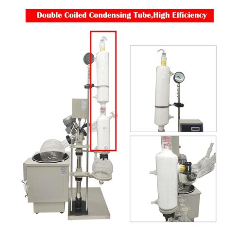 10L Rotary Evaporator Manual Lifting Lab Rotavapor with Intelligent Control Temperature System 110V Digital Speed Control Vacuum Vaporizer for Efficient Evaporation of Solvents Concentration in Kuwait