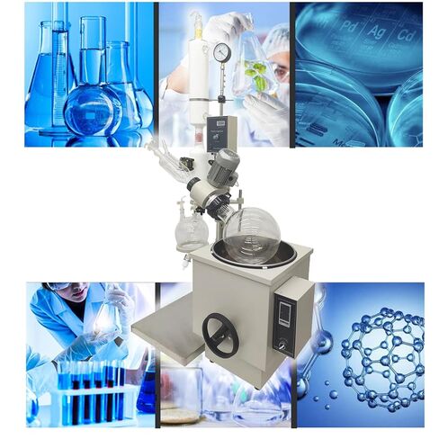 10L Rotary Evaporator Manual Lifting Lab Rotavapor with Intelligent Control Temperature System 110V Digital Speed Control Vacuum Vaporizer for Efficient Evaporation of Solvents Concentration in Kuwait