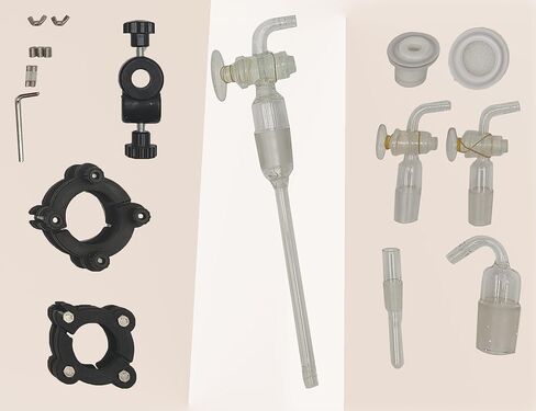 INTSUPERMAI 10L Lab Rotary Evaporators, 110V, Manual Lifting, Digital Screen, GG3.3 Glassware, 0-200 ℃ Water/Oil Bath, Vacuum Decompression Extraction Distiller Equipment for Lab in Kuwait