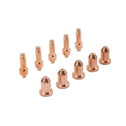Plasma Nozzle Tips Cutting Torch Electrode Consumables Copper for XT40 XT30 249926 249927 10Pcs in Saudi Arabia
