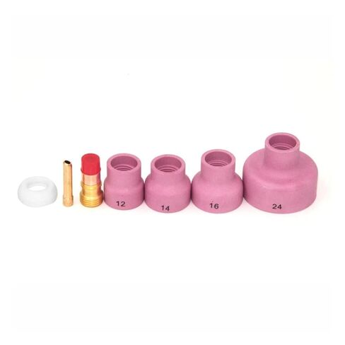 7pcs. Welding Machine Torch Nozzle Ring Cap Cover Gas Lens Kit WP9 / 20/25/17/18/26 Nozzle in Saudi Arabia