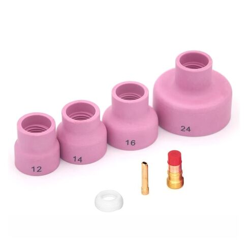 7pcs. Welding Machine Torch Nozzle Ring Cap Cover Gas Lens Kit WP9 / 20/25/17/18/26 Nozzle in Saudi Arabia