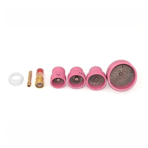 7pcs. Welding Machine Torch Nozzle Ring Cap Cover Gas Lens Kit WP9 / 20/25/17/18/26 Nozzle in Saudi Arabia