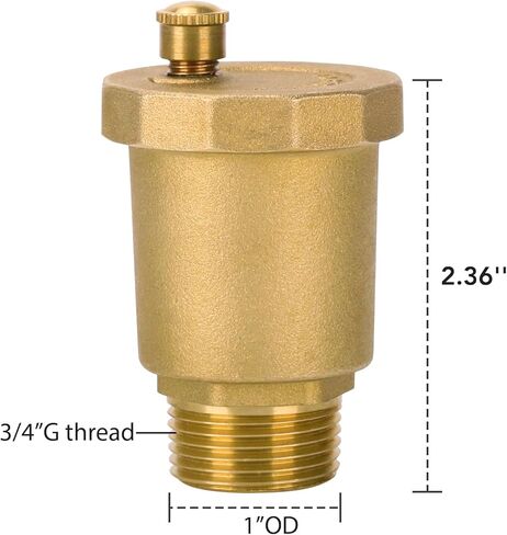 Brass Automatic Float Valve 10500-VE，3/4"Male Thread Air Bleeder Release Vent Valve in Kuwait