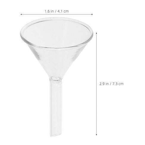 3pcs Glass Funnel for Laboratory Use Lightweight Design for Precise Liquid Pouring and Filtering for Bottle Filling and Scientific Applications in Saudi Arabia