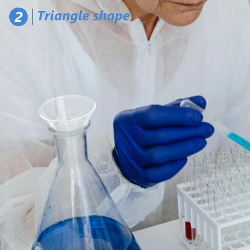 3pcs Glass Funnel for Laboratory Use Lightweight Design for Precise Liquid Pouring and Filtering for Bottle Filling and Scientific Applications in Saudi Arabia