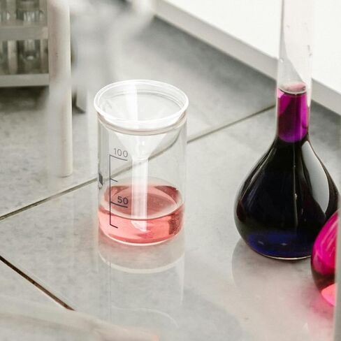 3pcs Glass Funnel for Laboratory Use Lightweight Design for Precise Liquid Pouring and Filtering for Bottle Filling and Scientific Applications in Saudi Arabia