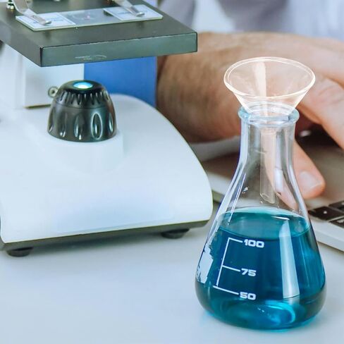 3pcs Glass Funnel for Laboratory Use Lightweight Design for Precise Liquid Pouring and Filtering for Bottle Filling and Scientific Applications in Saudi Arabia