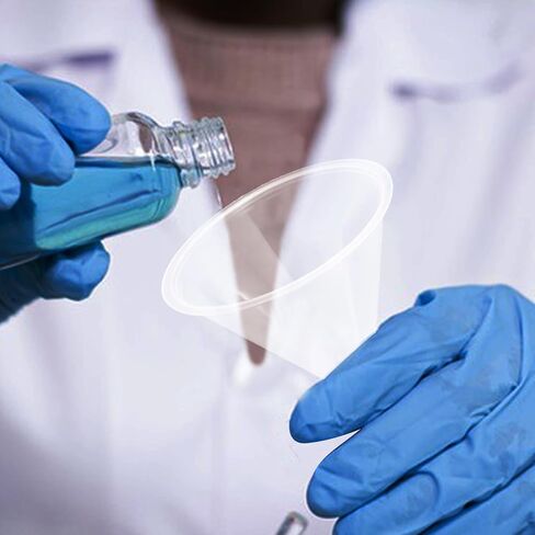 Luxshiny 20pcs Short Stem Funnels 60mm Laboratory Filling Funnels Multi-use Chemical Filter for Scientific and Classroom Liquid Transfer in Kuwait