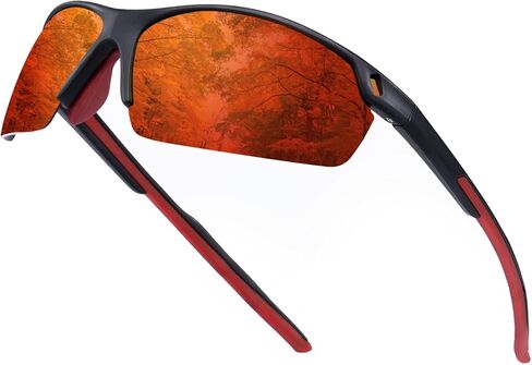 نظارة شمسية مستقطبة للسكان للرجال ، واللف حول نظارات الشمس الرياضية خفيفة الوزن TR90 Frame UV400 (الأخضر) in Kuwait