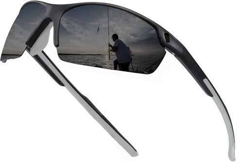 نظارة شمسية مستقطبة للسكان للرجال ، واللف حول نظارات الشمس الرياضية خفيفة الوزن TR90 Frame UV400 (الأخضر) in Kuwait