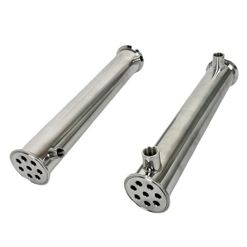 مكثف تقطير ثلاثي المشبك FlangeOD64mm 2 بوصة، ارتداد، مزيل البلغم L-400mm مع خيط أنثى 1/4 بوصة (خيط أنثوي) in Kuwait