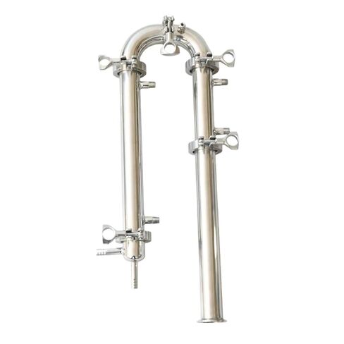 SS304 1.5 "مكثف عمود مبادل حراري من الفولاذ المقاوم للصدأ in Kuwait